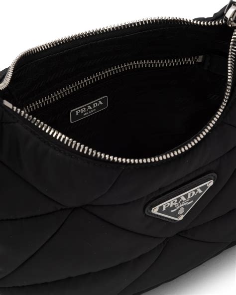 prada nylon padded shoulder bag